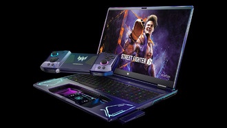 Acer демонстрирует ноутбук «DualPlay» с контроллером, который выдвигается из тачпада