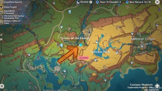 Что делать с зеленым обрезом листа бумаги в Genshin Impact