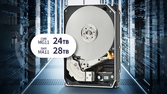 Toshiba выпускает жесткие диски CMR 24 ТБ и SMR 28 ТБ для центров обработки данных и гиперскейлеров