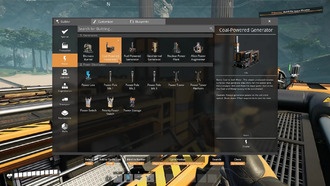 Как настроить угольные генераторы в Satisfactory