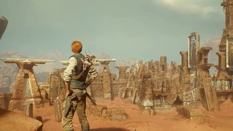 Геймплей Star Wars Jedi: Survivor на PS4 Pro