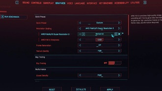 Cyberpunk 2077: как включить FSR3 и Frame Gen