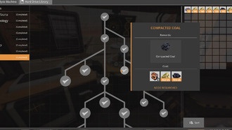 Как получить уплотненный уголь в Satisfactory