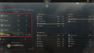 Все статистические данные объяснены в Enotria: The Last Song