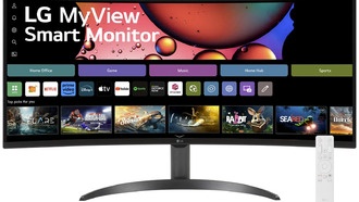 LG запускает новый интеллектуальный монитор MyView с изогнутым сверхшироким экраном