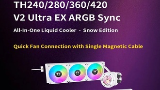 Thermaltake выпускает TH V2 Ultra EX ARGB Sync AIO Snow Edition