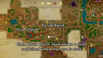 Zelda: Echoes of Wisdom Прохождение квеста «Сбежавшая лошадь»