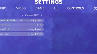 Все настройки камеры Tiny Glade, пояснения