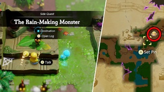 Zelda: Echoes of Wisdom - Руководство по заданию монстра, вызывающего дождь