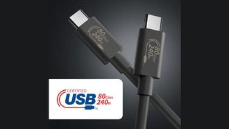 Elecom представляет пару кабелей USB 80 Гбит/с, один с мощностью 60 Вт, а другой с мощностью 240 Вт