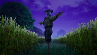 Как спрятаться в пугале в Fortnite