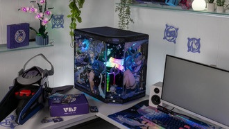 HYTE и iBUYPOWER представляют новые продукты в стиле Серебряного Волка из HONKAI: STAR RAIL