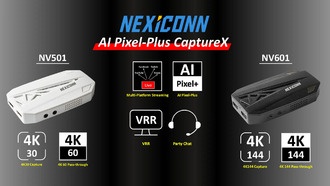 NEXiCONN выпускает игровые устройства захвата AI Pixel-Plus CaptureX NV601 и NV501