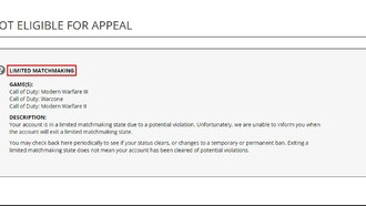 Объяснение подбора игроков в Call of Duty Limited