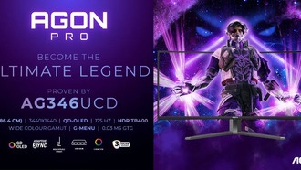 AGON от AOC представляет новый изогнутый игровой монитор PRO AG346UCD QD-OLED 175 Гц