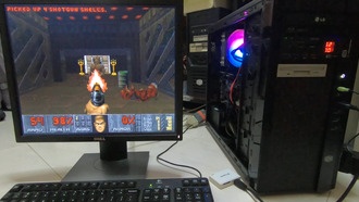 Современный ПК на базе Ryzen 5 7600 и RTX 4060 Ti работает под управлением MS-DOS 6.22