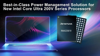 Renesas сотрудничает с Intel в разработке решения по управлению питанием для новых процессоров Intel Core Ultra 200V Series