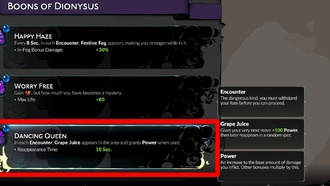 Hades 2: Лучшие дары Диониса. Список уровней