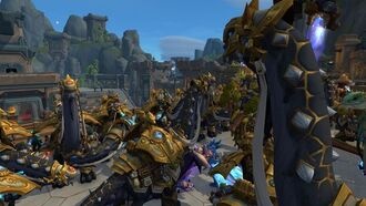 В WoW игроки покупают дорогое ездовое животное — динозавра