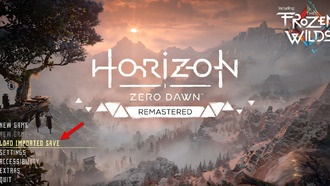 Как импортировать старые файлы сохранения в Horizon Zero Dawn Remastered