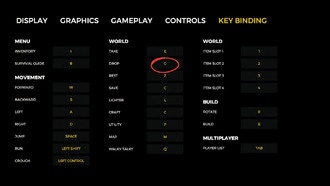 Как выбрасывать предметы в лесу