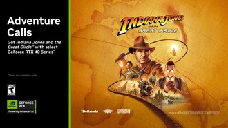 NVIDIA анонсирует комплект серии GeForce RTX 40 «Индиана Джонс и Великий круг»