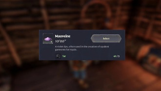 Где взять фиолетовую ткань в Enshrouded