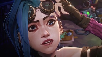 Модель примерила на себя образ безумной Джинкс из мультсериала «Аркейн»