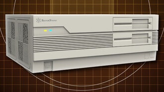 Корпус для ПК бежевого цвета в стиле ретро из первоапрельской шутки в розничную продажу