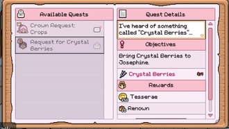 Расположение хрустальных ягод в полях Мистрии