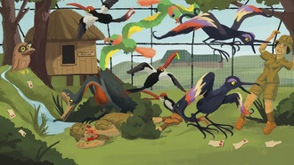 Появление Золотого идола - Решение головоломки «Безумные птицы в перьях»