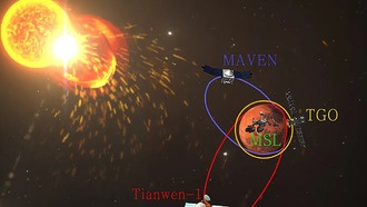 Ученые построили полный энергетический спектр солнечных протонов в марсианском пространстве