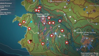 Расположение фиолетового обсидианового кольца в Genshin Impact