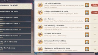 Прощай, последний квест Saurus Cracker в Genshin Impact (достижение «Каждый контакт оставляет след»)