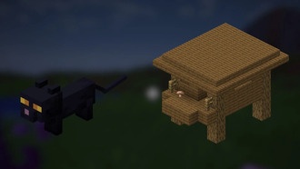 Как получить черную кошку в Minecraft