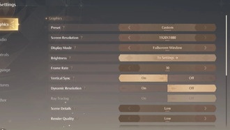 Лучшие настройки ПК для Infinity Nikki