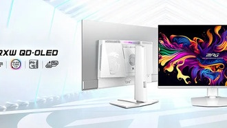 MSI представляет MPG 321URXW QD-OLED: лучший игровой монитор в элегантном белом цвете
