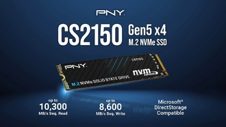 PNY выпустила бюджетные PCIe 5.0 SSD-накопители