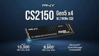 PNY представляет твердотельный накопитель CS2150 M.2 NVMe PCIe Gen 5 x4