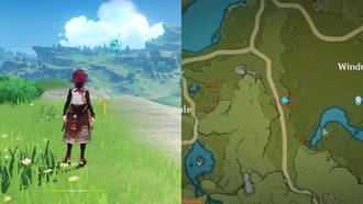 Genshin Impact: Расположение анемокулюсов на горе Виндвейл