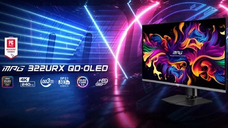 MSI выпускает MPG 322URX, 32-дюймовый игровой монитор QD-OLED 4K с DisplayPort 2.1a