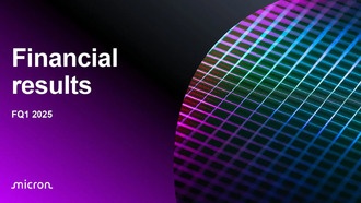 Micron Technology сообщает о результатах за первый квартал 2025 финансового года