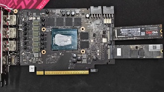 Intel Arc B580 GPU с двумя слотами M.2 для камеры