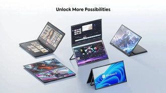 Minisforum выпускает портативный монитор с двумя дисплеями 1080p