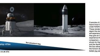 Астронавты столкнулись с уникальными визуальными проблемами на южном полюсе Луны