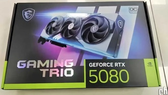 Утечка коробки MSI GeForce RTX 5080 Gaming Trio «Blackwell»