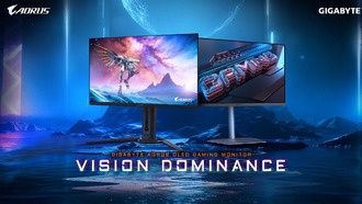 Компания GIGABYTE представила два монитора QD-OLED на выставке CES 2025