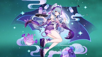 Материалы, набор и созвездия Genshin Impact Yumemizuki Mizuki