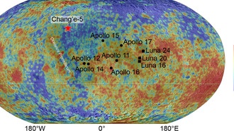 Образцы Чанъэ-5 свидетельствуют о том, что 2 миллиарда лет назад на Луне было магнитное поле