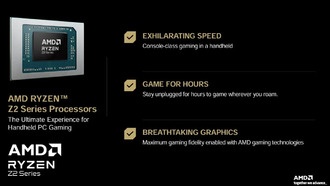 AMD анонсирует линейку SOC Ryzen Z2 для игровых карманных компьютеров